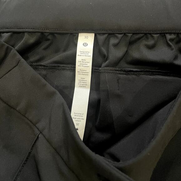 Lululemon Warpstreme High-Rise 7/8 Jogger Black Women's Size 30 - Picture 4 of 5